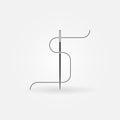 Sewing needle vector concept icon Royalty Free Stock Photo