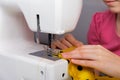 The sewing process Royalty Free Stock Photo