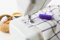 Sewing process Royalty Free Stock Photo