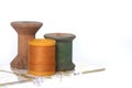 Sewing and Quilting Thread On White Royalty Free Stock Photo