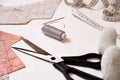 Sewing, repairing things yourself. Royalty Free Stock Photo