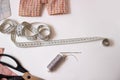 Sewing, repairing things yourself. Royalty Free Stock Photo