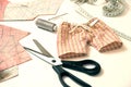 Sewing, repairing things yourself. Royalty Free Stock Photo