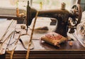 Sewing Room In Pioneer Family Home Royalty Free Stock Photo