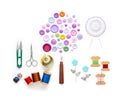 Sewing Tools and Accessories Royalty Free Stock Photo