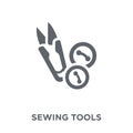 Sewing tools icon from Sew collection. Royalty Free Stock Photo