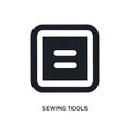 sewing tools isolated icon. simple element illustration from sew concept icons. sewing tools editable logo sign symbol design on Royalty Free Stock Photo