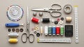 Items for sewing and tailoring, emphasizing their functional diversi Royalty Free Stock Photo