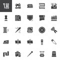 Sewing vector icons set Royalty Free Stock Photo