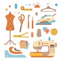 Sewing workshop concept Royalty Free Stock Photo