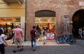 Sewing workshop in the courtyard of Juliet in Verona Royalty Free Stock Photo