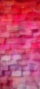 sewn together pieces of fabric strip guipure gradient red raspberry pink purple lilac