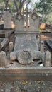 The Sewri Christian Cemetery in Sewri, Mumbai, India