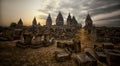 Sewu temple - Candi Sewu, eighth century Mahayana Buddhist temple located 800 meters north of Prambanan in Central Java