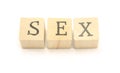 Sex Blocks Royalty Free Stock Photo