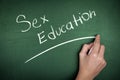 Sex Education School Blackboard Royalty Free Stock Photo