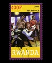 Sex Pistols Postage Stamp from Rwanda