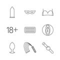 Sex shop icons