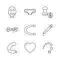 Sex shop icons