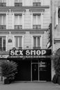 Sex Shop sign, in Paris, France Royalty Free Stock Photo