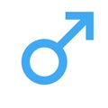 Sex symbol. Gender man symbol. Male abstract symbol. Vector Illustration
