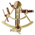 Sextant antique marine maritime tool vector