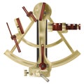 Sextant antique marine maritime tool vector Royalty Free Stock Photo