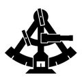 Sextant silhouette Royalty Free Stock Photo