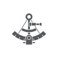 Sextant vector icon symbol isolated on white background