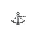 Sextant vector icon symbol isolated on white background