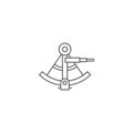 Sextant vector icon symbol isolated on white background