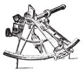 Sextant, vintage engraving