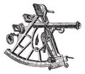 Sextant vintage engraving