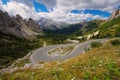 Sexten Dolomites in Italy, Serpentine Royalty Free Stock Photo