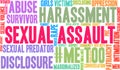 Sexual Assault Word Cloud Royalty Free Stock Photo