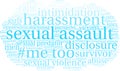 Sexual Assault Word Cloud Royalty Free Stock Photo