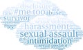 Sexual Assault Word Cloud Royalty Free Stock Photo