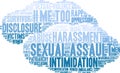 Sexual Assault Word Cloud Royalty Free Stock Photo