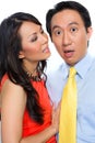 Sexual harassment by Chinese woman in office Royalty Free Stock Photo