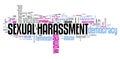 Sexual harassment concept Royalty Free Stock Photo