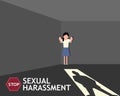 Sexual harassment poster with girl