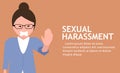 Sexual harassment poster with girl