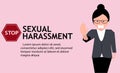 Sexual harassment poster with girl