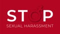 Sexual harassment stop illustration .