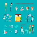 Sexual Health Diseases Icon Set