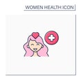 Sexual pain color icon