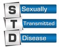 Sexually Transmitted Disease Blue Grey Squares Vertical Royalty Free Stock Photo
