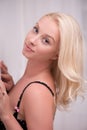 beautiful blond girl in underclothes Royalty Free Stock Photo