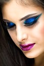 Beauty Girl with Fantasy makeup