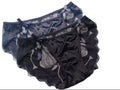 sexy black and gray lace panties isolated Royalty Free Stock Photo